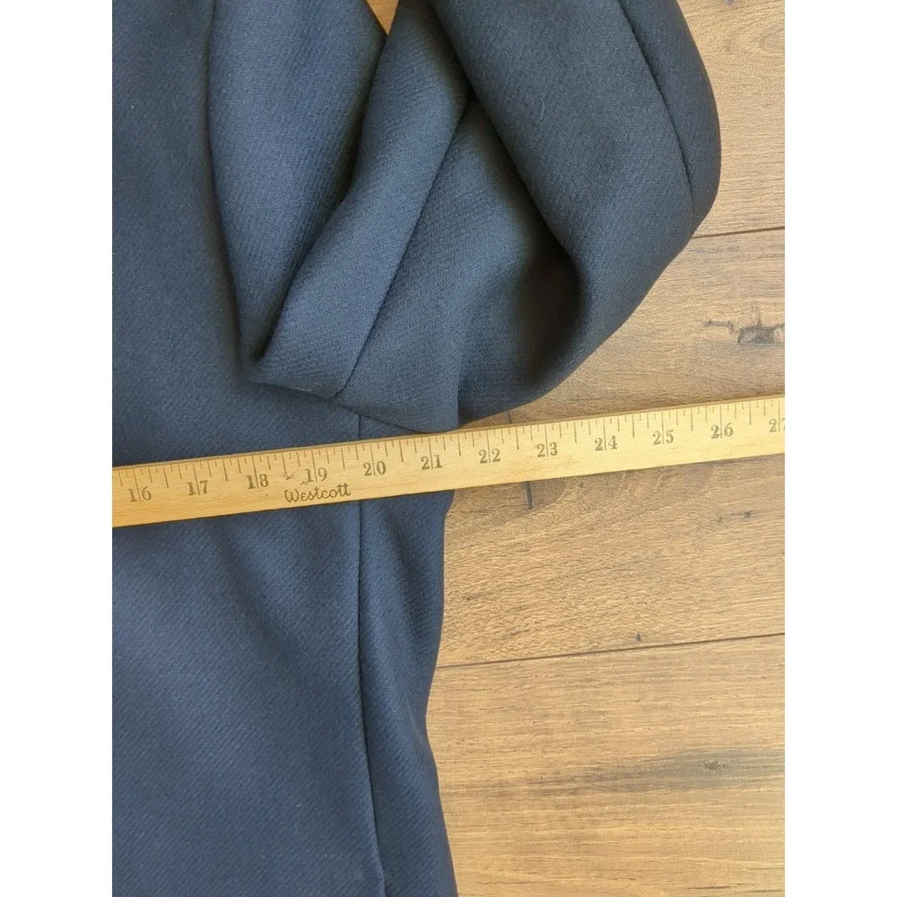 Theory Mens M Belvin Urban Melton‎ Navy Blue Wool Cashmere Blend Coat